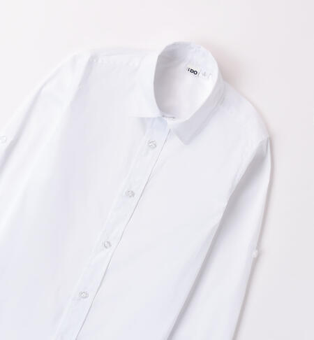 Boys' white shirt BIANCO-0113