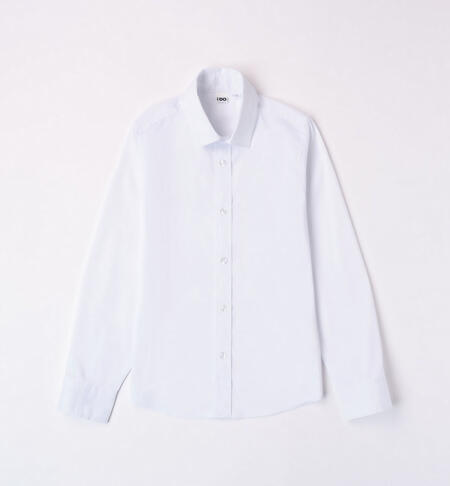 iDO white shirt for boys from 8 to 16 years BIANCO-0113