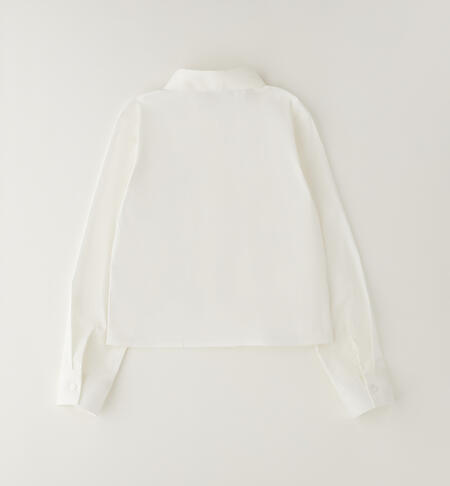 Girl's white shirt BIANCO-0113