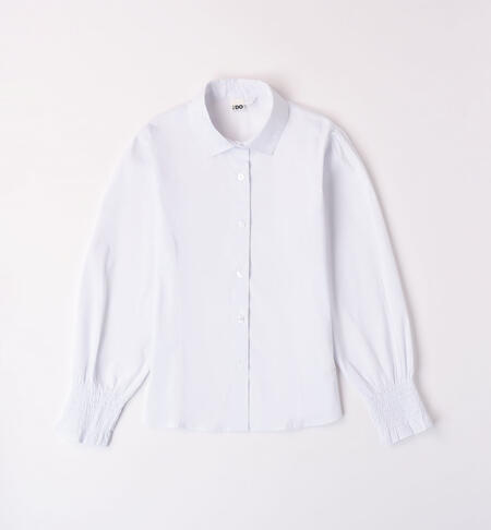 Camicia bianca ragazza da 8 a 16 anni iDO BIANCO-0113