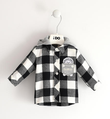 Camicia bimbo fantasia check - da 1 a 24 mesi iDO NERO-0658