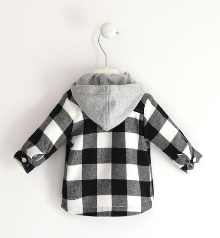 Check patterned  shirt for boys from 1 to 24 months iDO NERO-0658