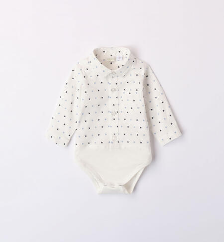 Camicia body per bimbo PANNA