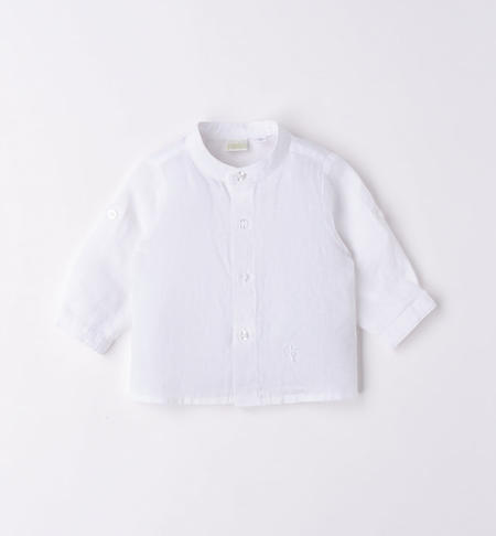Camicia coreana neonato BIANCO
