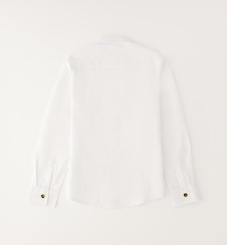 Camicia coreana per ragazzo BIANCO-0113