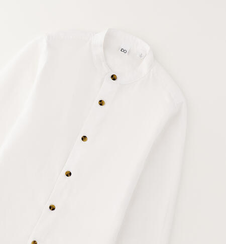 Camicia coreana per ragazzo BIANCO-0113