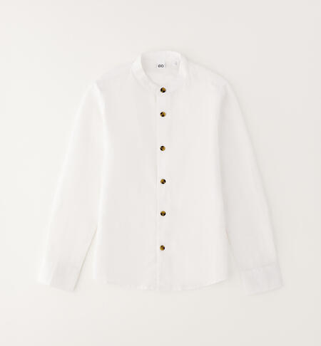 Camicia coreana per ragazzo BIANCO-0113