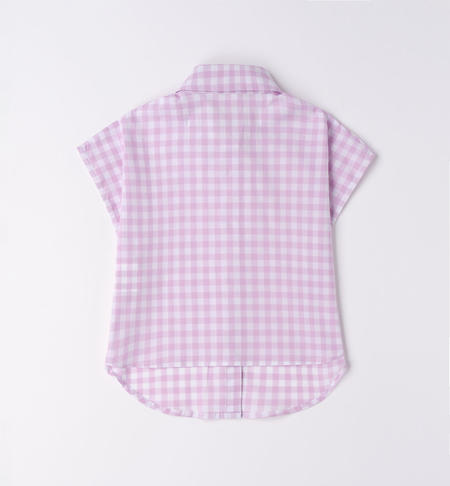 Camicia corta ragazza da 8 a 16 anni iDO LILLA-3321