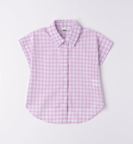 Camicia corta ragazza da 8 a 16 anni iDO LILLA-3321
