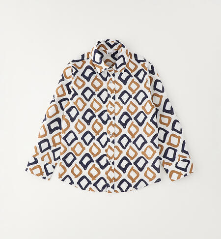 Children's formal shirt BIANCO-BLU-6BWT