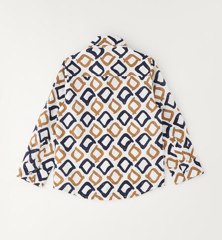 Children's formal shirt BIANCO-BLU-6BWT