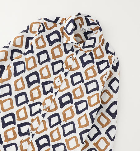 Children's formal shirt BIANCO-BLU-6BWT