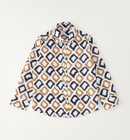 Children's formal shirt BIANCO-BLU-6BWT