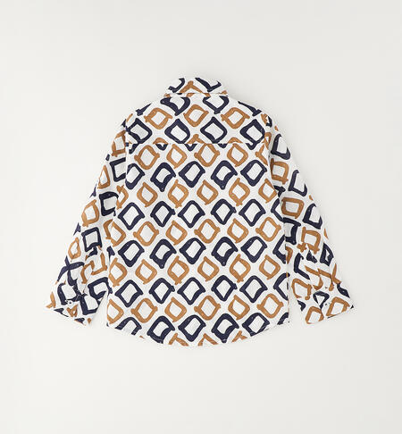 Children's formal shirt BIANCO-BLU-6BWT