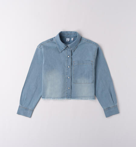 Camicia da ragazza BLU