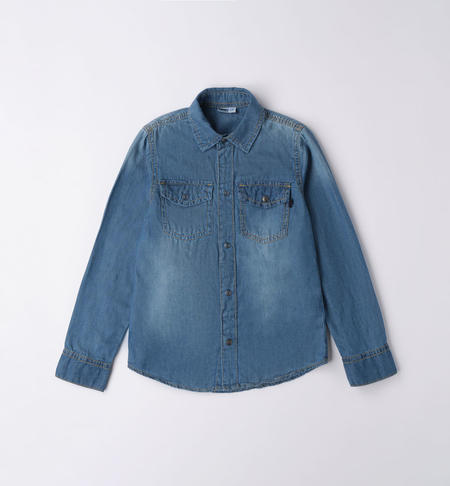 Boy's denim shirt BLUE