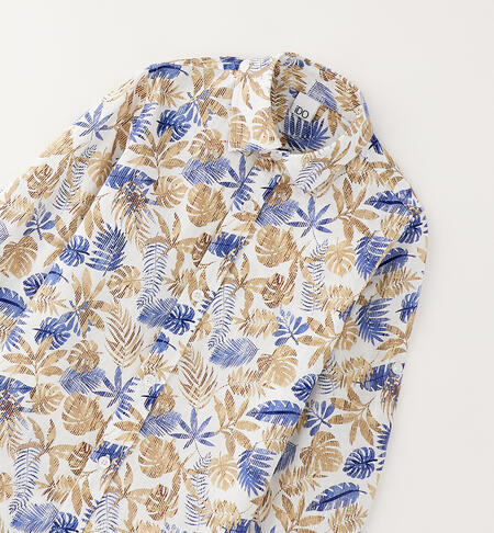 Camicia elegante bambino BIANCO-BEIGE-6BVA