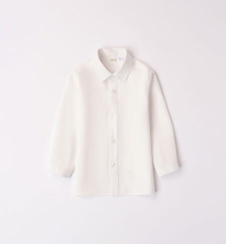 Camicia elegante bimbo 100% cotone da 1 a 24 mesi iDO PANNA-0112
