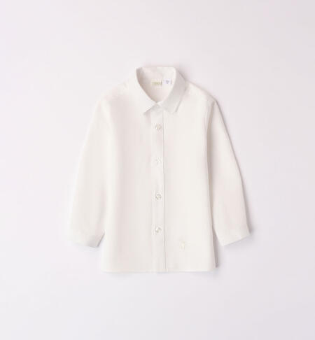Camicia elegante bimbo 100% cotone PANNA