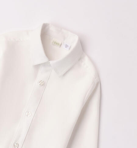 Camicia elegante bimbo 100% cotone da 1 a 24 mesi iDO PANNA-0112
