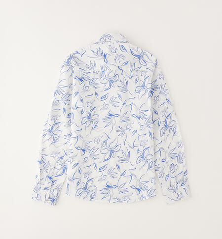 Camicia elegante ragazzo BIANCO-AZZURRO-6BUY