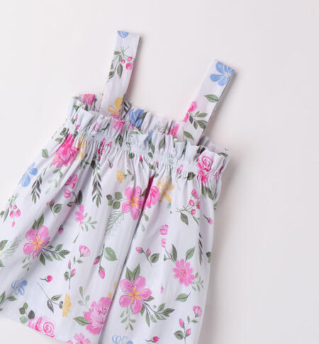 Camicia floreale per bambina FUCSIA-ROSA-6AEL