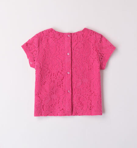 Girls' fuchsia shirt  FUXIA-2445