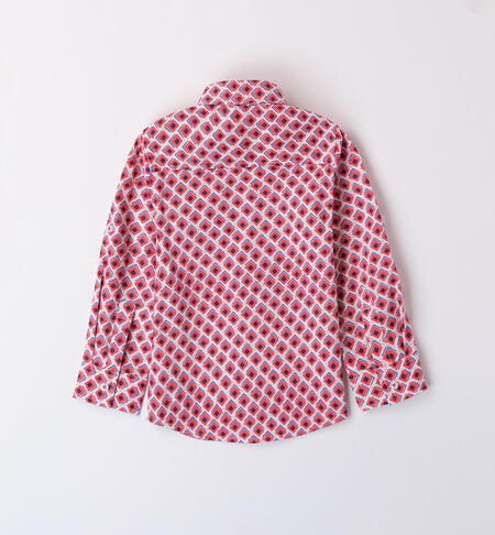 Geometric shirt for boys BIANCO-MULTICOLOR-6K98