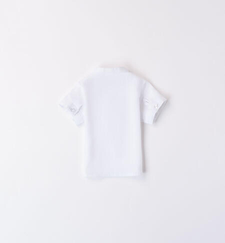 Baby boys' linen shirt BIANCO-0113