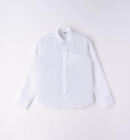 iDO long-sleeved shirt for boys from 8 to 16 years BIANCO-0113