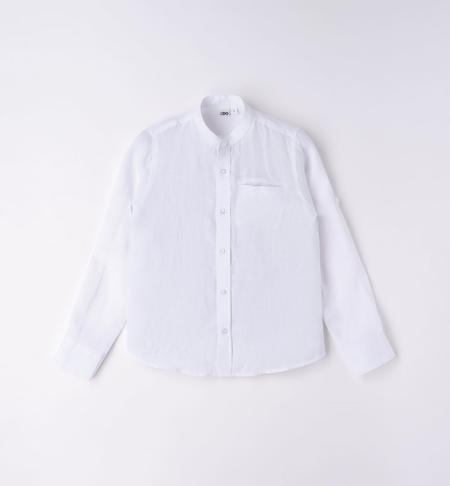 Camicia manica lunga ragazzo BIANCO