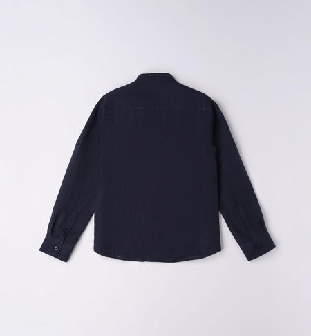 iDO long-sleeved shirt for boys from 8 to 16 years NAVY-3854