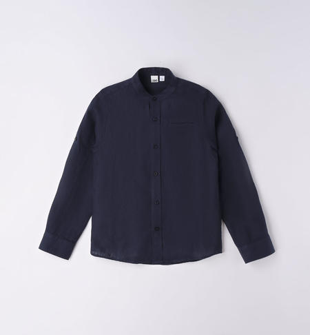iDO long-sleeved shirt for boys from 8 to 16 years NAVY-3854