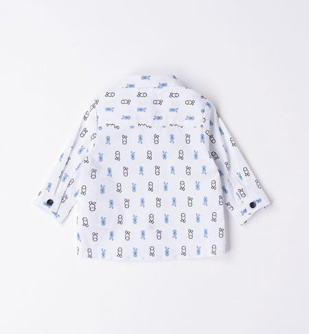 Camicia neonato con coniglietti da 1 a 24 mesi iDO BIANCO-NAVY-6UX9