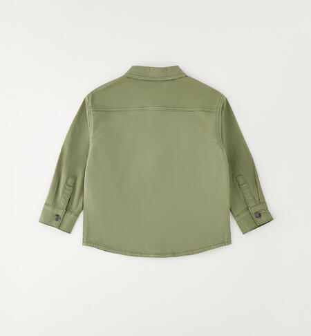 Children's oversized shirt VERDE SALVIA-5454