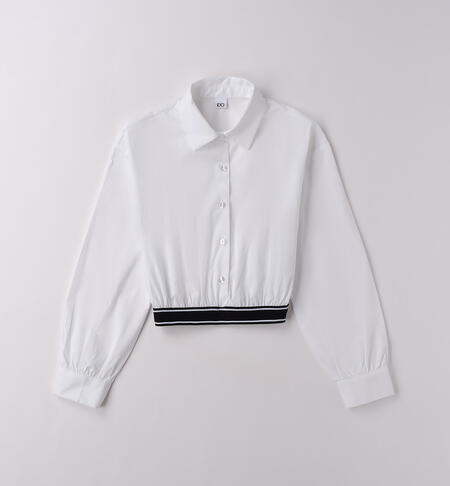 Camicia per ragazza BIANCO