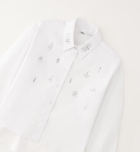 Camicia per ragazza BIANCO-0113
