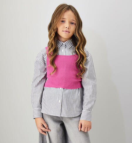 Camicia per ragazza GRIGIO