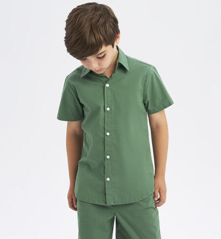 Camicia per ragazzo verde VERDE
