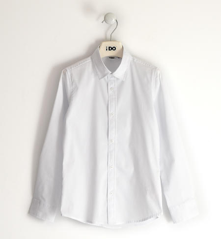 Camicia ragazzo manica lunga - da 8 a 16 anni iDO BIANCO-0113