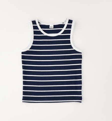 Girls' striped vests NAVY-3885