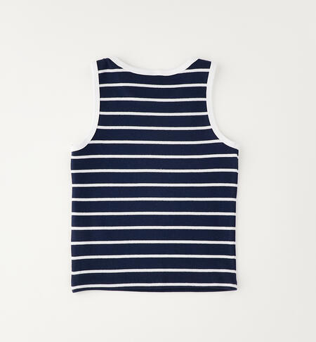 Canotta a righe ragazza NAVY-3885