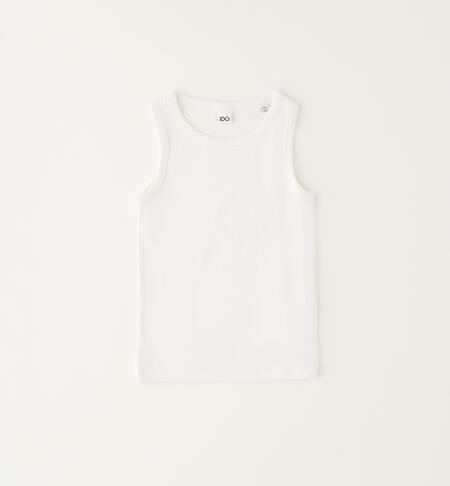 iDO girls' vest top BIANCO-0113