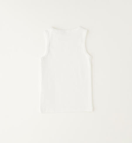 iDO girls' vest top BIANCO-0113
