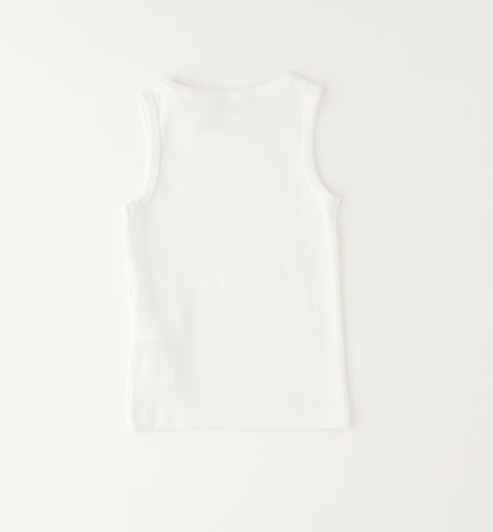 iDO girls' vest top BIANCO-0113