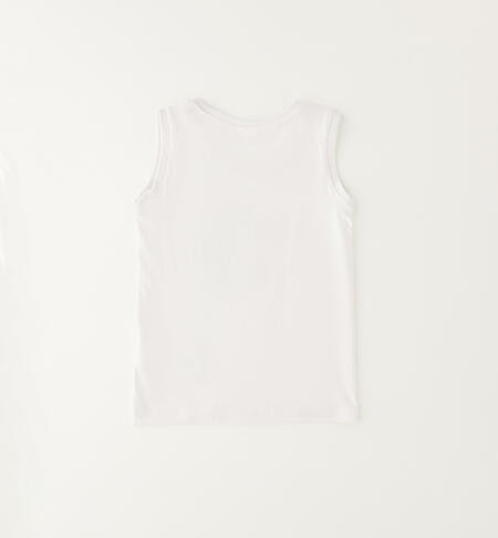 Cotton vest for children BIANCO-0113