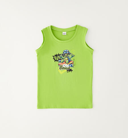 Cotton vest for children VERDE-5132