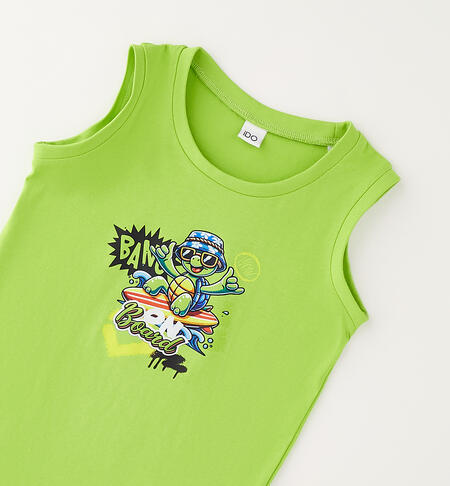 Cotton vest for children VERDE-5132