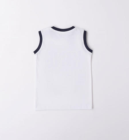 iDO shark tank top for boys from 9 months to 8 years BIANCO-0113