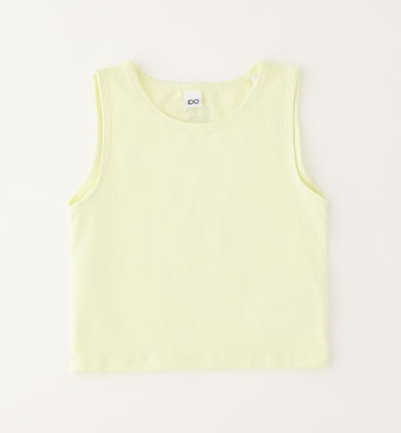 Canotta da ragazza GIALLO CHIARO -1413